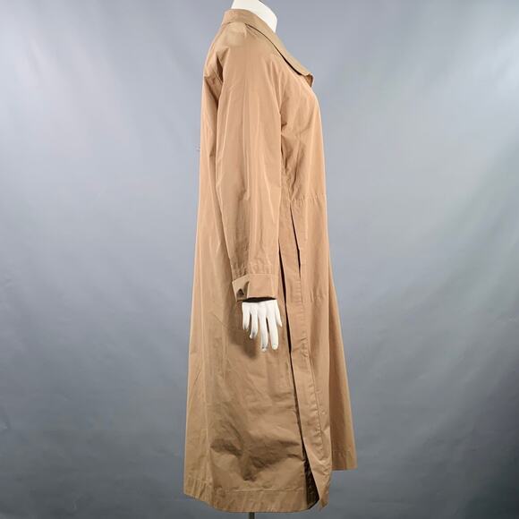 AKRIS Size 10 Beige Polyester Cotton Double Zipper Coat - Picture 2 of 8